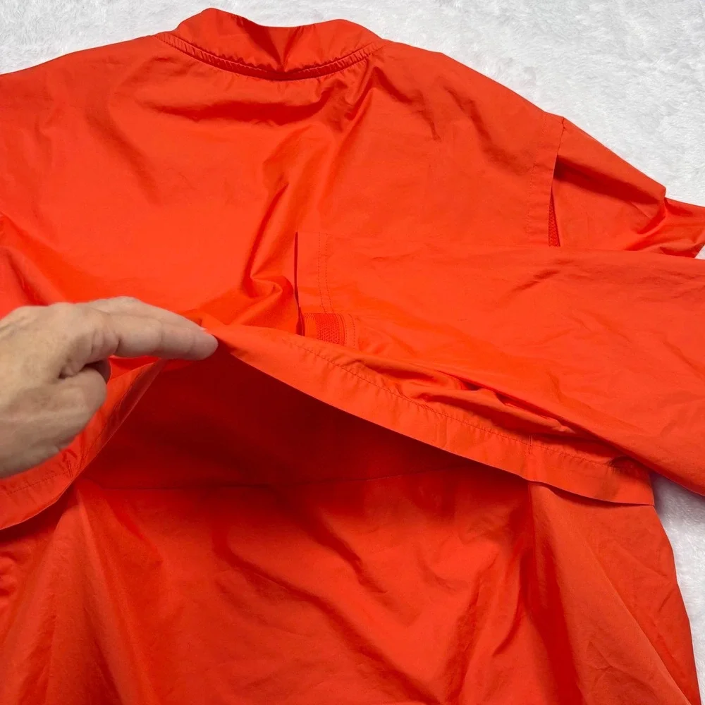 Nike Clemson Tigers On-Field 1/2 Zip Windbreaker Men M Orange Coach Vented Blade